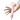 Pink handheld device with 'ZYRE' branding held by a hand on a white background