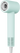 Mint green hair dryer on a white background